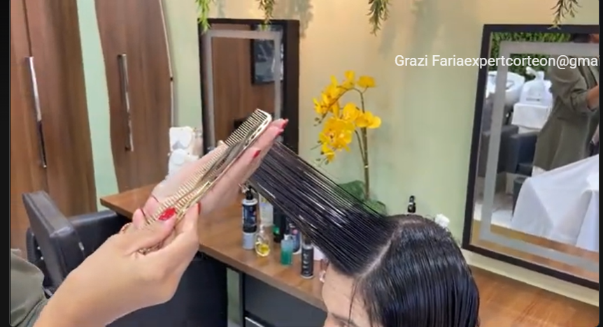Técnica de corte em modelo real